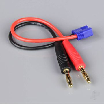 Radient Charge Lead, 4mm Bullet to EC3 Male, 14AWG, 150mm (ESC End) 