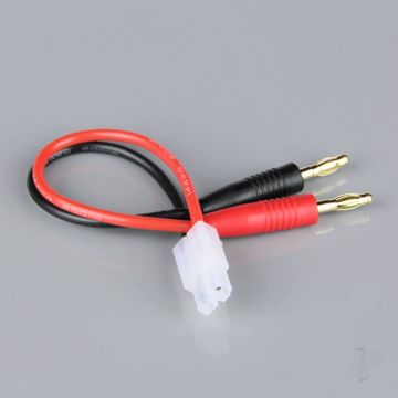 Radient Charge Lead, 4mm Bullet to Tamiya Male, 14AWG, 150mm (ESC End) 