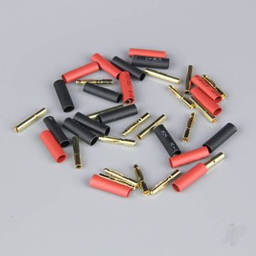 Radient 2mm Gold Connector Pairs including Heat Shrink (10 pcs) 