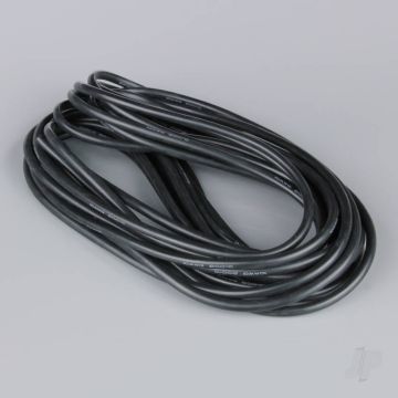 Radient Silicone Wire, 10AWG, 25ft / 7.5m Black (on a roll) 