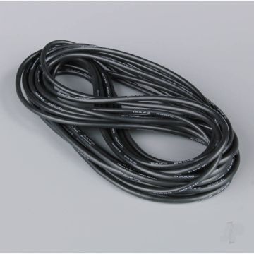 Radient Silicone Wire, 12AWG, 680 Strand, 25ft / 7.5m Black (on a roll) 