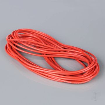 Radient Silicone Wire, 14AWG, 25ft / 7.5m Red (on a roll) 