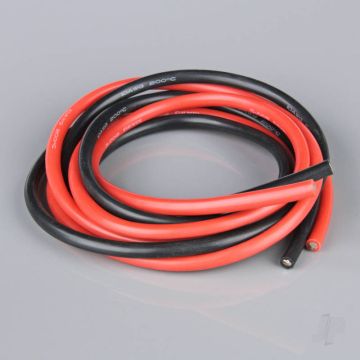Radient Silicone Wire, 10AWG, 680 Strand, 4ft / 1.2m Red-Black 