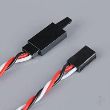 Radient Futaba Twisted HD Extension Lead with Clip 500mm 