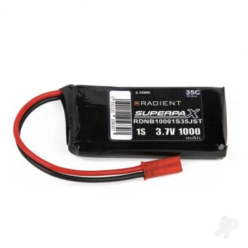 Radient LiPo 1S 1000mAh 3.7V 35C JST