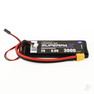 Radient LiFe 2S 6.6V 3000mAh 30C XT60 Futaba / Hitec (Rx)