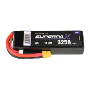 Radient 4S 3250mAh 14.8V 50C LiPo Battery w/ XT60 Connector Plug