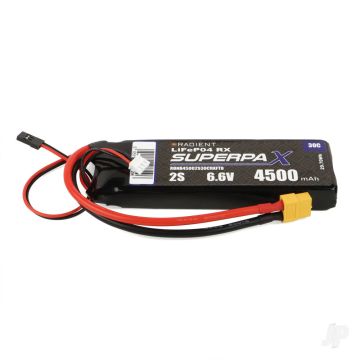 Radient LiFe 2S 6.6V 4500mAh 30C XT60 Futaba / Hitec (Rx)