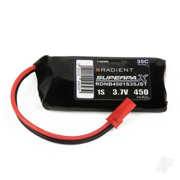Radient LiPo 1S 450mAh 3.7V 35C JST