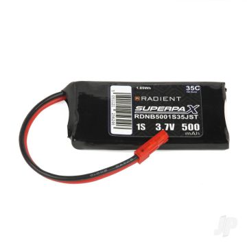 Radient LiPo 1S 500mAh 3.7V 35C JST