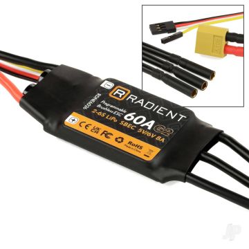 Radient 60A G2 ESC / SBEC (2-6 Cell)
