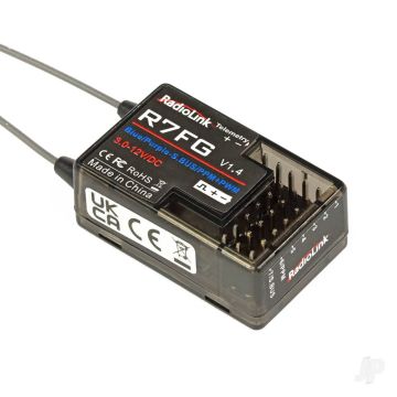 RadioLink R7FG 7-Channel RC Receiver with Gyro Function