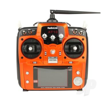 RadioLink AT10II 2.4GHz 12-Channel Transmitter with Receiver (Orange) (Mode 1)