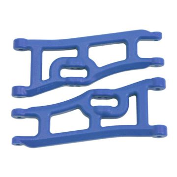 RPM Wide Front Suspension A-Arms (Blue) fits Traxxas Electric Rustler/Stampede 2WD