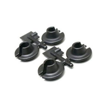 RPM Suspension Shock Spring Cups (Black) fits LOSI/Traxxas/MGT/HPI