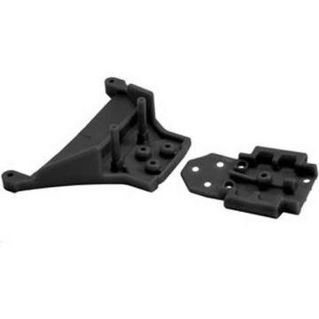 RPM Front Bulkhead (Black) fits Traxxas LCG Slash 4×4|Rustler 4×4|1/10th Rally 