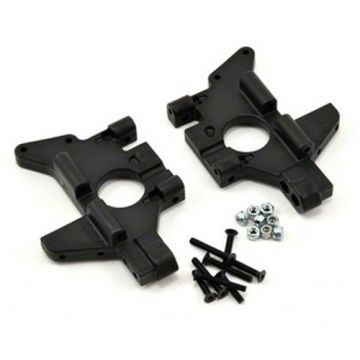RPM Rear Bulkheads (Black) fits Traxxas T-Maxx/E-Maxx