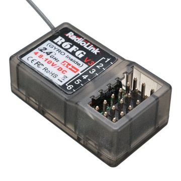RadioLink R6FG 6-Channel Surface Receiver with Gyro Function