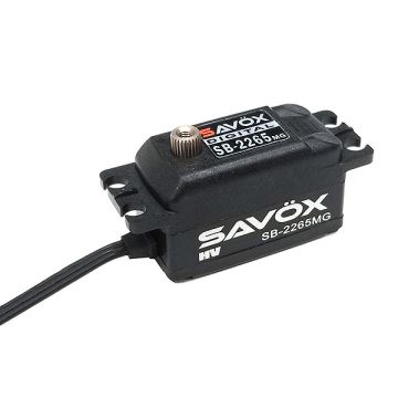 Savox Low Profile Brushless Hv Digi 12kg/0.08s@7.4v - Black