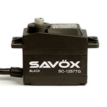 SAVOX SC1257TGB HIGH TORQUE CORELESS DIGI SERVO 10KG@6.0V - BLACK
