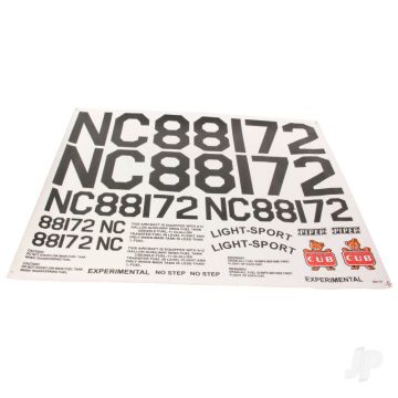 Seagull J-3 Piper Cub Decal Set (for SEA-74) 