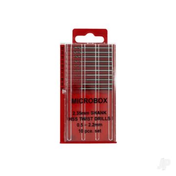 Modelcraft Microbox Shanked Drill Set (10)