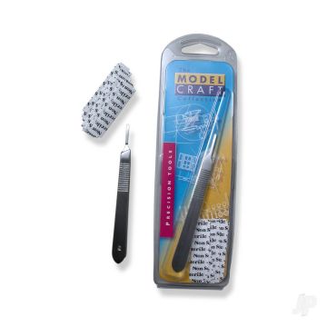 Modelcraft Stainless Steel Scalpel HDl No.3 + 11 Blade (PKN1214/3/11)