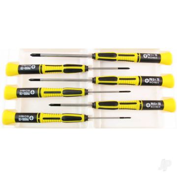 Modelcraft PSD1602 6pc Phillips Screw Driver Set