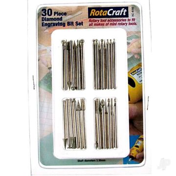 Modelcraft 30-piece Diamond Engraving Bit Set (RC9006)