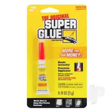 Super Glue Tube (0.10oz, 3g) Cyano CA Instant Adhesive