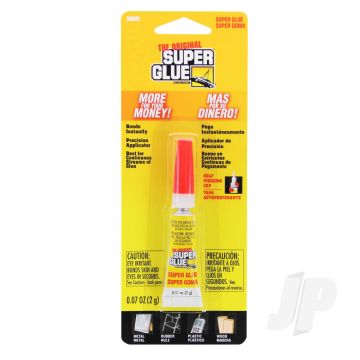 Super Glue Tube Small Card (0.07oz, 2g) Cyano CA Instant Adhesive