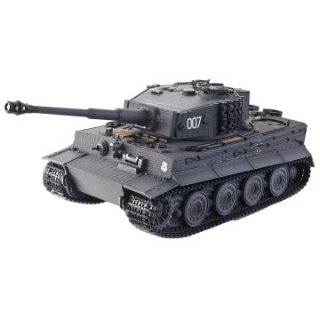 Taigen 1/24 Tiger 1 RC Tank w/IR Battle System, Sound & Vibration - Grey