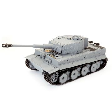 Taigen 1/24 Tiger 1 RC Tank w/IR Battle System, Sound & Vibration - Grey