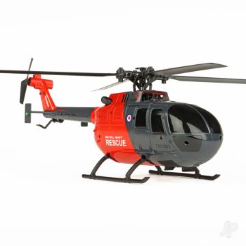 Twister BO-105 Scale 250 Flybarless RC Helicopter w/Gyro & Alt Hold (Grey/Red)