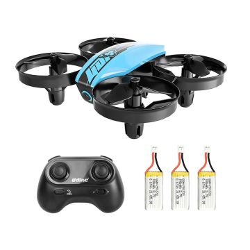 UDI RC U46C Firefly Mini Drone Quadcopter w/Lights & 3 x Batteries