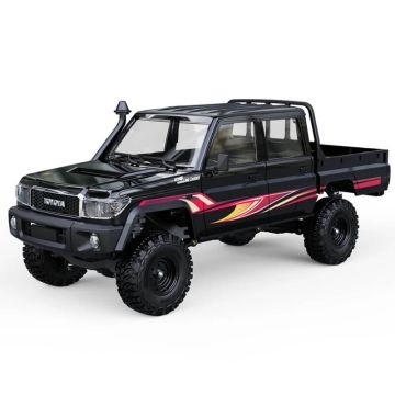 UDI RC Toyota Land Cruiser RTR 1/18 Double Cab RC Truck - Black