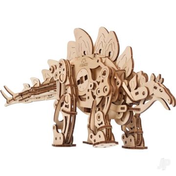 UGears Stegosaurus Dinoaur Mechanical Wood Construction Kit