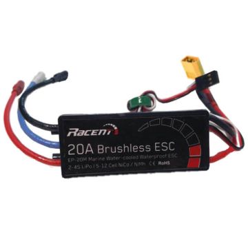 Volantex 20A Brushless Marine ESC Water-Cooled w/XT60 (Blade / SR65BL / SR48BL)