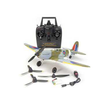 Volantex Spitfire 4ch Blue 400mm Brushed W/Gyro EPP RTF RC Plane