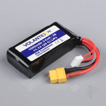 Volantex 1000mAh 3S 11.1V LiPo RC Boat (SR48BL) Battery w/XT60 Connector