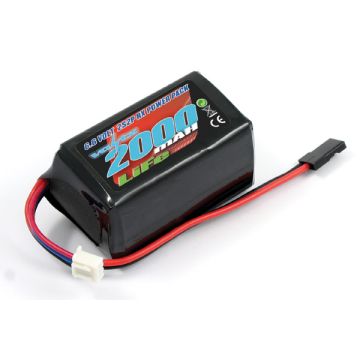 Voltz 2000mAH 2S 6.6V LiFe Rx Receiver Hump Battery Pack for RC Car Plane Boat
