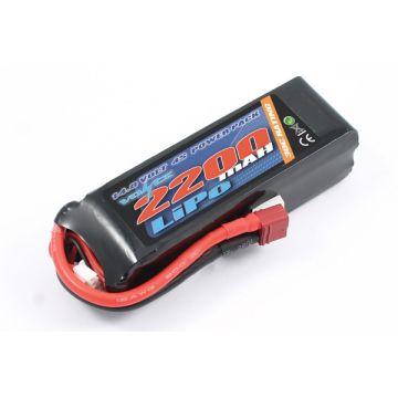 Voltz 2200mAh 4S 14.8v 30C LiPo RC Battery w/Deans Connector Plug