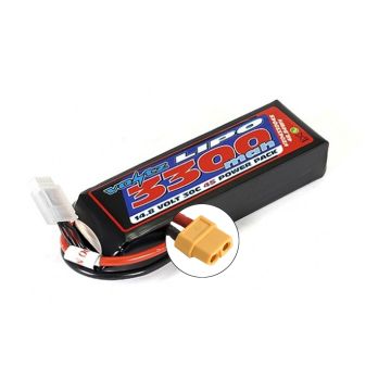 Voltz 3300mAh 4S 14.8V 30C LiPo RC Battery w/XT60 Connector Plug