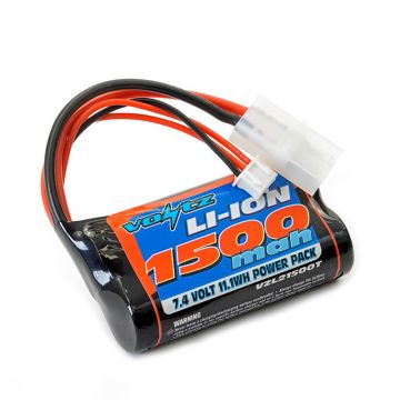 Voltz LiIon 7.4V 1500MAH Battery w/Tamiya Connector - Heng Long Tug Boat