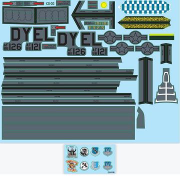 Xfly B-1B Lancer Decal Sheet Standard