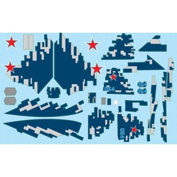 Xfly Twin 40mm Su-57 Decal Sheet