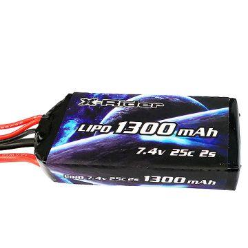 X-Rider Flamingo 7.4v 25c 1300mah LiPo Battery