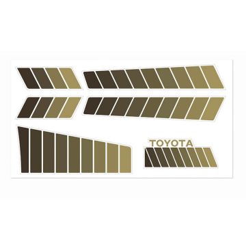 RC4WD Toyota 84-85 Body Decals (Brown)