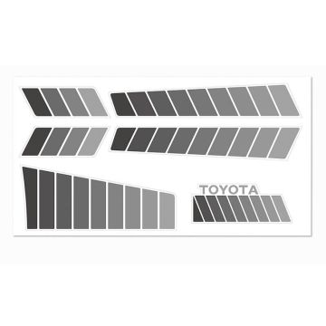 RC4WD Toyota 84-85 Body Decals (Grey)