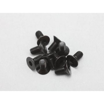 Yokomo M3 x 6mm Steel Countersunk Hex Flat Head Screws (10) RC Car Hardware